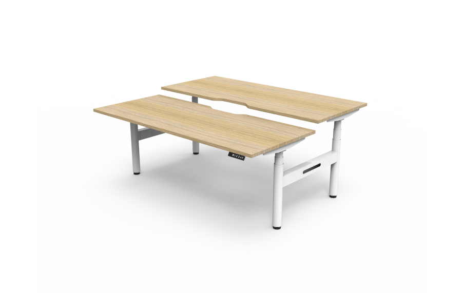 Natural Oak top with white frame